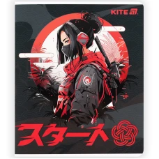 Зошит уч. "Kite" 48арк.# /K25-259-1/ софт тач + УФ лак, Kite Anime (10/200)