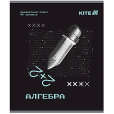 Зошит уч. "Kite" 48арк.# /K25-240-3/ ПРЕДМЕТКА гібр лак+УФ, Tehno, алгебра (10/200)