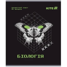 Зошит уч. "Kite" 48арк.# /K25-240-7/ ПРЕДМЕТКА гібр лак+УФ, Tehno, біологія (10/200)