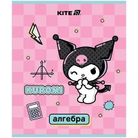Зошит уч. "Kite" 48арк.# /HK25-240-3/ ПРЕДМЕТКА софт тач+УФ, Kuromi Куромі, алгебра (10/200)