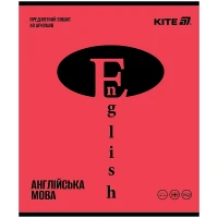 Зошит уч. "Kite" 48арк.== /K25-240-18/ ПРЕДМЕТКА софт тач+УФ, Brigh, англійська мова (10/200)