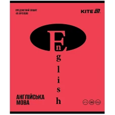 Зошит уч. "Kite" 48арк.== /K25-240-18/ ПРЕДМЕТКА софт тач+УФ, Brigh, англійська мова (10/200)