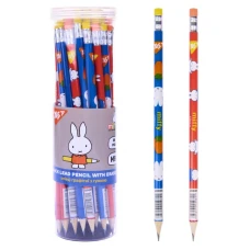 Олівець пр."Yes" /280688/ "Miffy" круглий з гумкою 36шт/туба (36/540/2160)