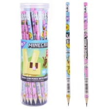 Олівець пр."Yes" /280684/ "Minecraft" круглий з гумкою 36шт/туба (36/540/2160)