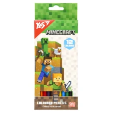 Олівці кольорові "Yes" 12 кол. /290760/ "Minecraft" (1/12/240)