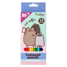 Олівці кольорові "Yes" 12 кол. /290761/ "Pusheen" (1/12/240)