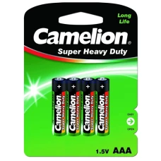 Батарейка "Camelion" /R03/4bl (green)/390/327/ сольова, 1,5V, мізинчик (4/48) Батарейка "Camelion" /R03/4bl (green)/390/327/ сольова, 1,5V, мізинчик (4/48)