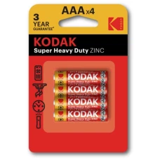 Батарейка "KODAK" /R-03/4bl/30953321/ сольова, 1,5V, мізинчик (4/48) Батарейка "KODAK" /R-03/4bl/30953321/ сольова, 1,5V, мізинчик (4/48)
