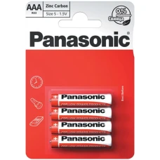 Батарейка "Panasonic" /R-03/4bl/861 Zinc Carbon сольова, 1,5V, мізинчик червона (4/48) Батарейка "Panasonic" /R-03/4bl/861 Zinc Carbon сольова, 1,5V, мізинчик червона (4/48)