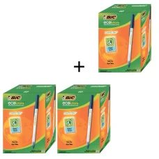 АКЦІЯ Ручка кулькова "BIC" Round Stic Eco (уп.60шт) /8932402/ синя 2+1 (1)