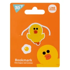 Закладка металева "YES" /707833/ Line Friends (1/20/500)