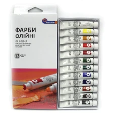 Краска масляная "JO" / ЕО1212С-2 / "Basics" 12цв * 12мл (1/48) Задвоенная