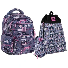 Набір "Kite" /SET_K25-773M-5/ рюкзак + пенал + сумка для взуття 773 Anime Girl (1/6)
