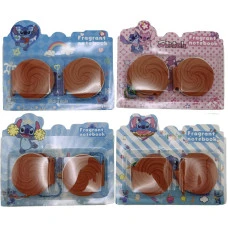 Блокнот 55арк. /1609/ міні-2шт., обкл.силікон "Печиво-Стіч" блістер мікс (1/24)