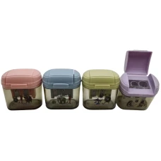 Точилка /163/ "Меми Italian Brainrot" 2 отвори з контейнером, мікс (24)