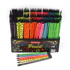 Олівець ч/г "JO" /DSCN0699/ HB Star color "Butterfly" з гумкою, карт. стійка (288/2880)