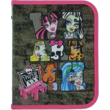 STOCK Папка на блискавці В5 "Kite" /MH15-203K/ "Monster High" (1/120)