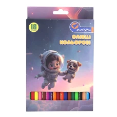 Олівці кольорові "JO" 18 кол. /1051_18A/ пластик.  "Spaceman"  упаковка картон (1/8/160)