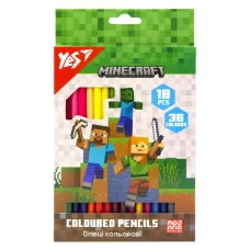 Олівці кольорові "Yes" 36 кол./18шт /290768/ "Minecraft" (1/8/160)