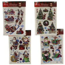 Наліпки для вікон "JO" /6527-P3-9/ "Christmas" 30*45см (1/12)