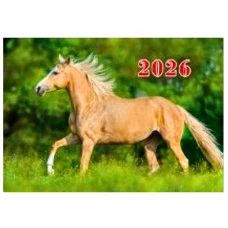 Календар кишеньковий 2026 "ЕУ" /К-07/ "Ігреневий Кінь" 100*70мм (50) Календар кишеньковий 2026 "ЕУ" /К-07/ "Ігреневий Кінь" 100*70мм (50)