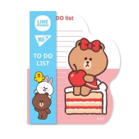Бумага с клейким слоем 16,5*20см "Yes" /170326/ Line Friends girl, планшет с магнитом, 52 л. (1/5/100)