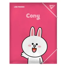 Папка на гумці А4 "Yes" /492097/ "Line Friends.Cony" (1/40/80)