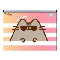 Папка-конверт с бегунком B5 "YES" /492031/ "Pusheen" (12/120)