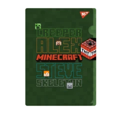 Папка-уголок А4 "Yes" /492107/ с клапаном "Minecraft" (1/12/144)