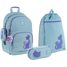 Набір "Kite" /SET_K25-585M-1/ рюкзак + пенал + сумка для взуття 585 Catsline (1/6)