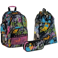 Набір "Kite" /SET_K25-585M-3/ рюкзак + пенал + сумка для взуття 585 Street Art (1/6)