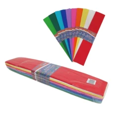 Гофропапір 35%, 20г/м2 JO /KR35-Mix 1/ 50*200см, Мікс 10 кольорів (10/200)