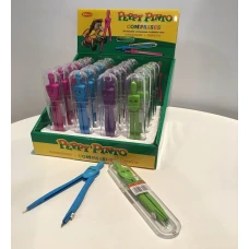 Циркуль "Peppy Pinto" /S01001AC-PDQ/ кольоровий в пласт. пеналі  (24/192)