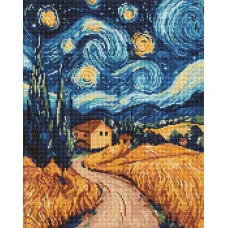 Алмазна мозаїка "Ідейка" /AMO8188/ "Українська ніч" 40*50см