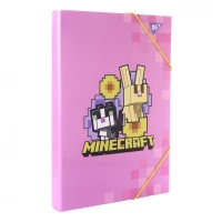 Папка для работы картон на резинке А4 "YES" /500248/ "Minecraft.Spring" (1/24)