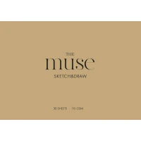 Альбом для рисования "MUSE" А4/30л./PB-SC-030-311/ КРАФТ обкл., склейка гор., 115г/м2 (9/54)