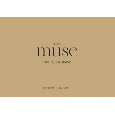 Скетчбук А4/30арк. "MUSE" /PB-GB-030-311/ КРАФТ обкл., склейка гор., 115г/м2 (9/54)