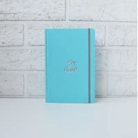 Блокнот A6/80 "4PROFI" /904525/ ## "Title exclusive" blue, інтегр.,тисн.фол., на гумці, 70г.