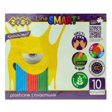 Пластилін "ZiBi" 10кол. /ZB.6223/ 200г. SMART Line (1/12/96)