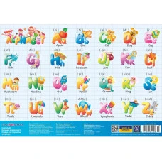 Підкладка настільна "CoolForSchool" /CF61480-03/ "English Alphabet" 27х38,5 см (1/8/160)