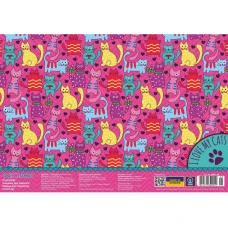 Підкладка настільна "CoolForSchool" /CF69001-05/ "Funny Cats" 27х38,5 см (1/8/160)