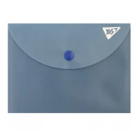 Папка-конверт на кнопці B7 "Yes" /492331/ "Fusion" синій (10/200)