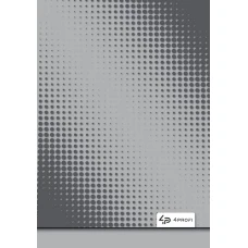 Блокнот A5/40 "4PROFI" /903344/ ## "Color office" grey, зверху спіраль, кол.вн.блок, гл/лам, 70г.