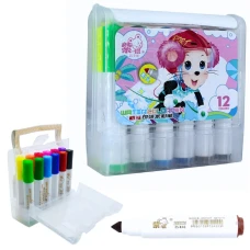 Фломастери "JO" /248-12/ "Mouse" 12кол.  95мм товстий нак. plastіc box (1/18)