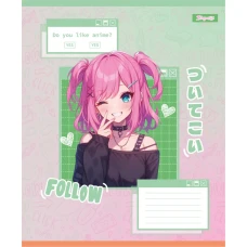 Тетрадь уч. "1B" 12л.// /768121/ "Follow Anime" (25/500) Тетрадь уч. "1B" 12л.// /768121/ "Follow Anime" (25/500)