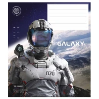 Зошит уч. "Школярик" 12арк.# /3385K/ "Galaxy life" ВД-лак (хлопчик) (30/300)