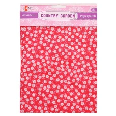 Папір для пакування подарунків та декупажу "Santi" /952507/ Country garden, 2 арк. 40*60 см (1/50/200)