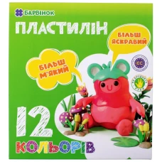 Пластилін "Барвінок" 12кол. /6-433/ 240гр (1/20/60) Пластилін "Барвінок" 12кол. /6-433/ 240гр (1/20/60)