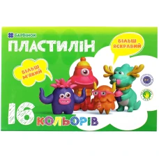 Пластилін "Барвінок" 16кол. /6-434/ 320гр (1/20/40) Пластилін "Барвінок" 16кол. /6-434/ 320гр (1/20/40)