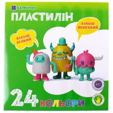 Пластилін "Барвінок" 24кол. /6-435/ 480гр (1/10/30) Пластилін "Барвінок" 24кол. /6-435/ 480гр (1/10/30)